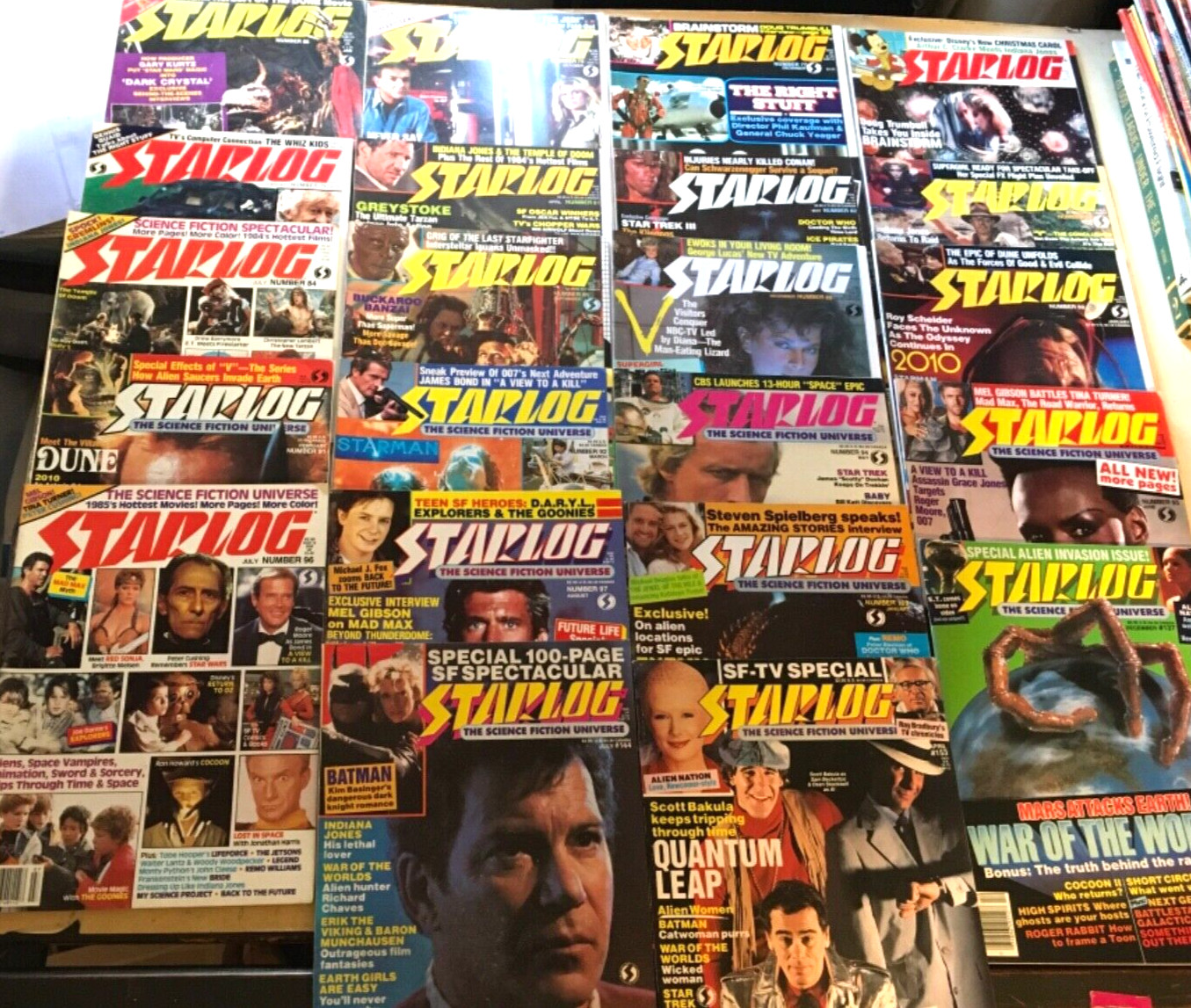 Starlog Magazine Lot of 22 Vintage 70s 80s Star Trek Knight Rider Dune +