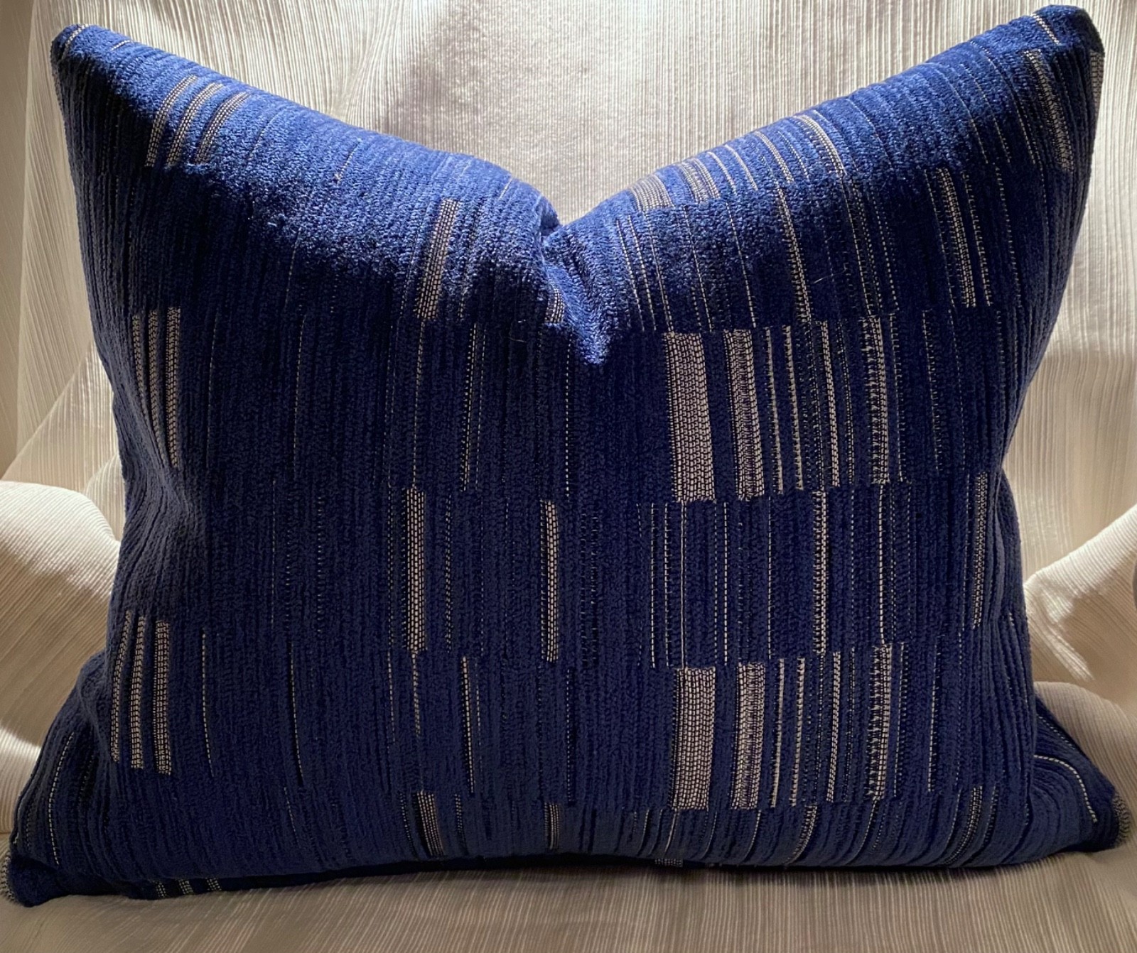 16” x 20” CHRISTOPHER FARR CLOTH Tutuola Blue In / Outdoor Custom PILLOW COVER