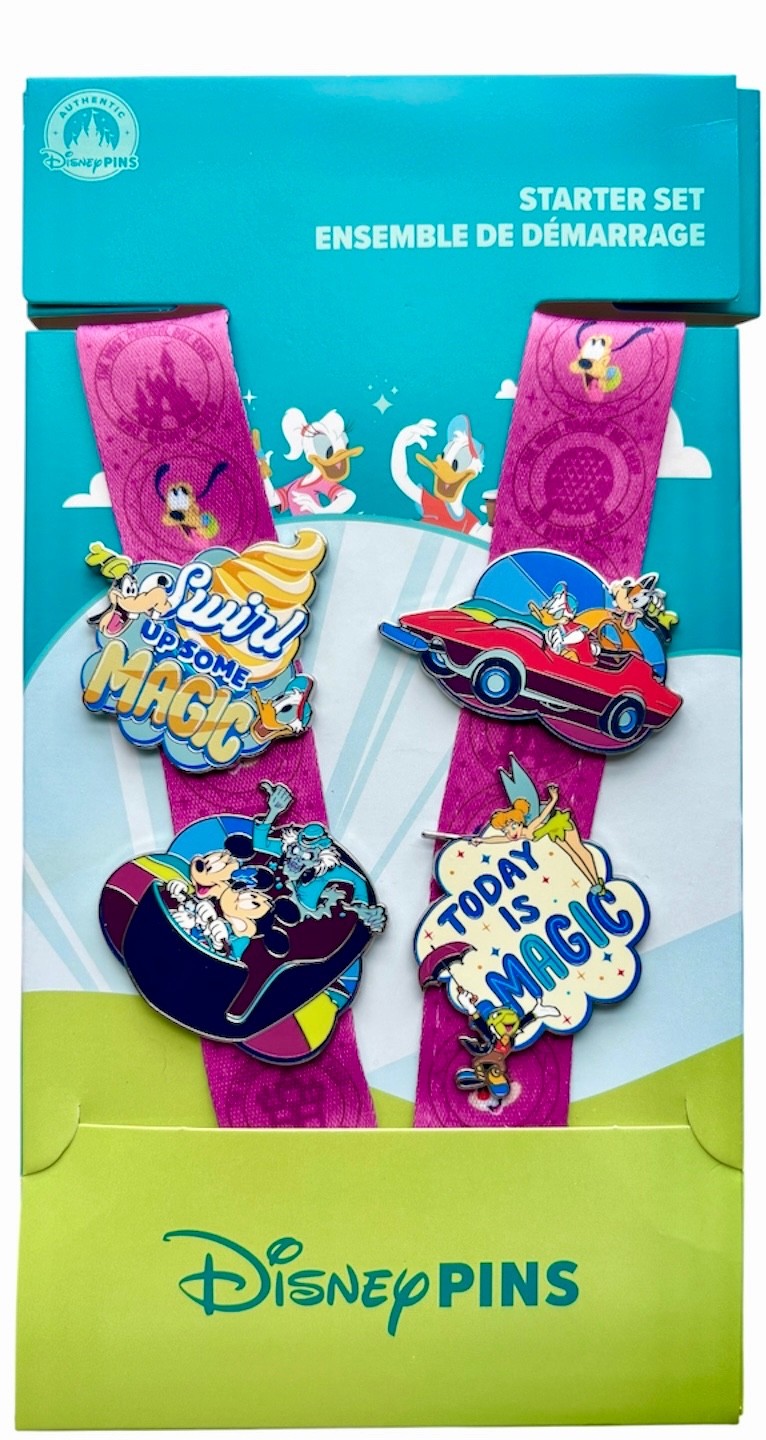 Disney Parks Best Day Ever Pin Trading Starter Set of 5 Mickey & Friends - NEW