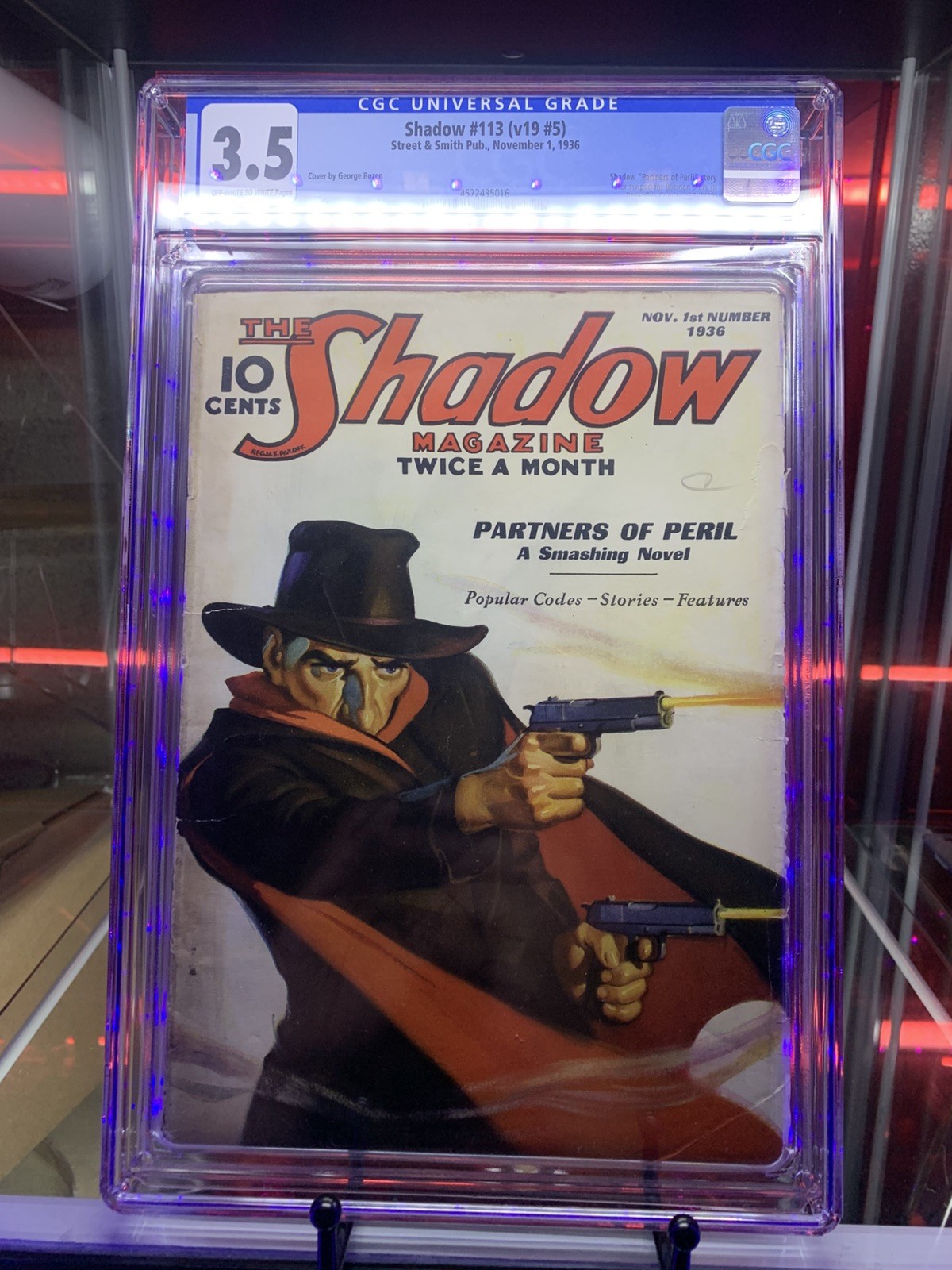 Shadow Pulp Nov 1 1936 Vol. 19 #5 CGC 3.5 Shadow Pulp Nov 1 1936 Vol. 19 #5 CGC 3.5
