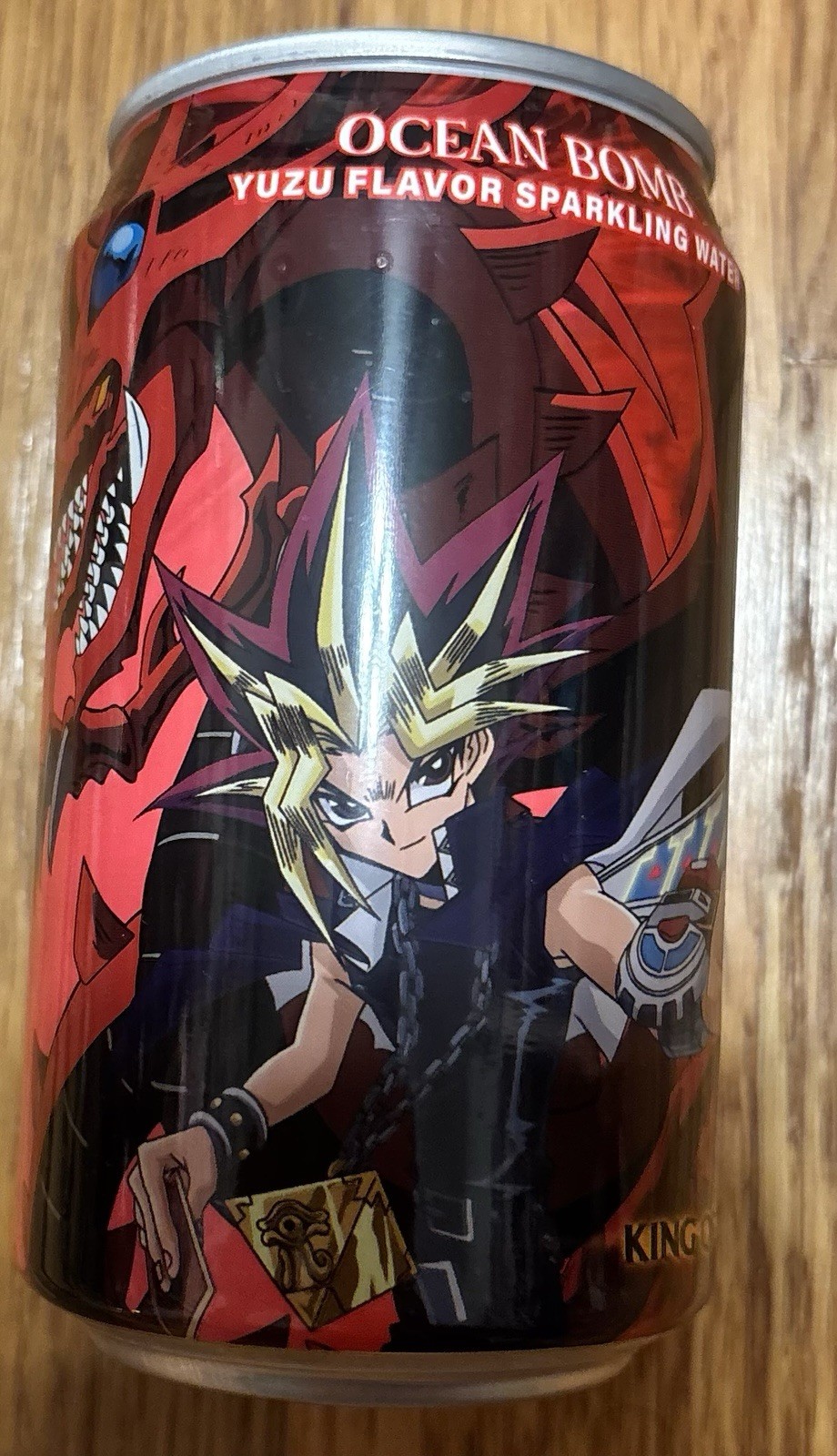 Yu-Gi-Oh Ocean Bomb Yugi Yuzu Sparkling Water EMPTY CAN