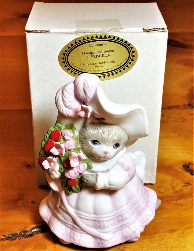 KITTY CUCUMBER PRISCILLA So. BELLE Handpainted Porcelain Figurine MINT IN BOX 