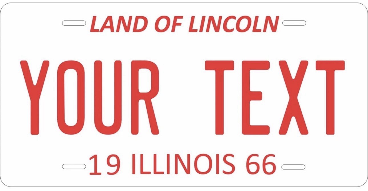 Illinois 1966 License Plate Personalized Custom Car Auto Bike Motorcycle Illinois 1966 License Plate Personalized Custom Car Auto Bike Motorcycle
