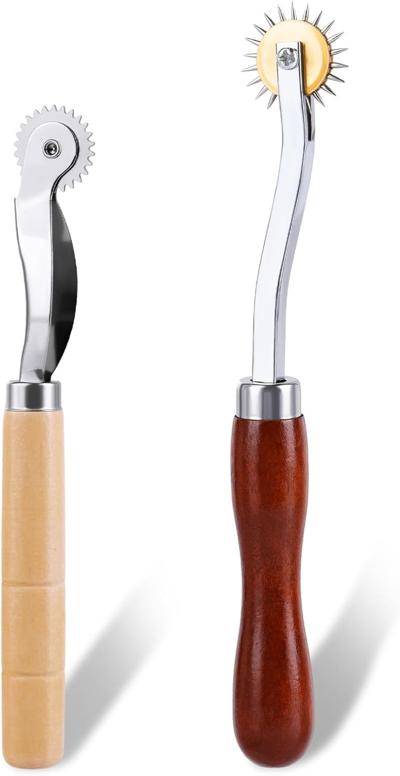 2PCS Tracing Wheel, Professional Stitch Marking Spacer | Wood 2PCS Tracing Wheel, Professional Stitch Marking Spacer | Wood