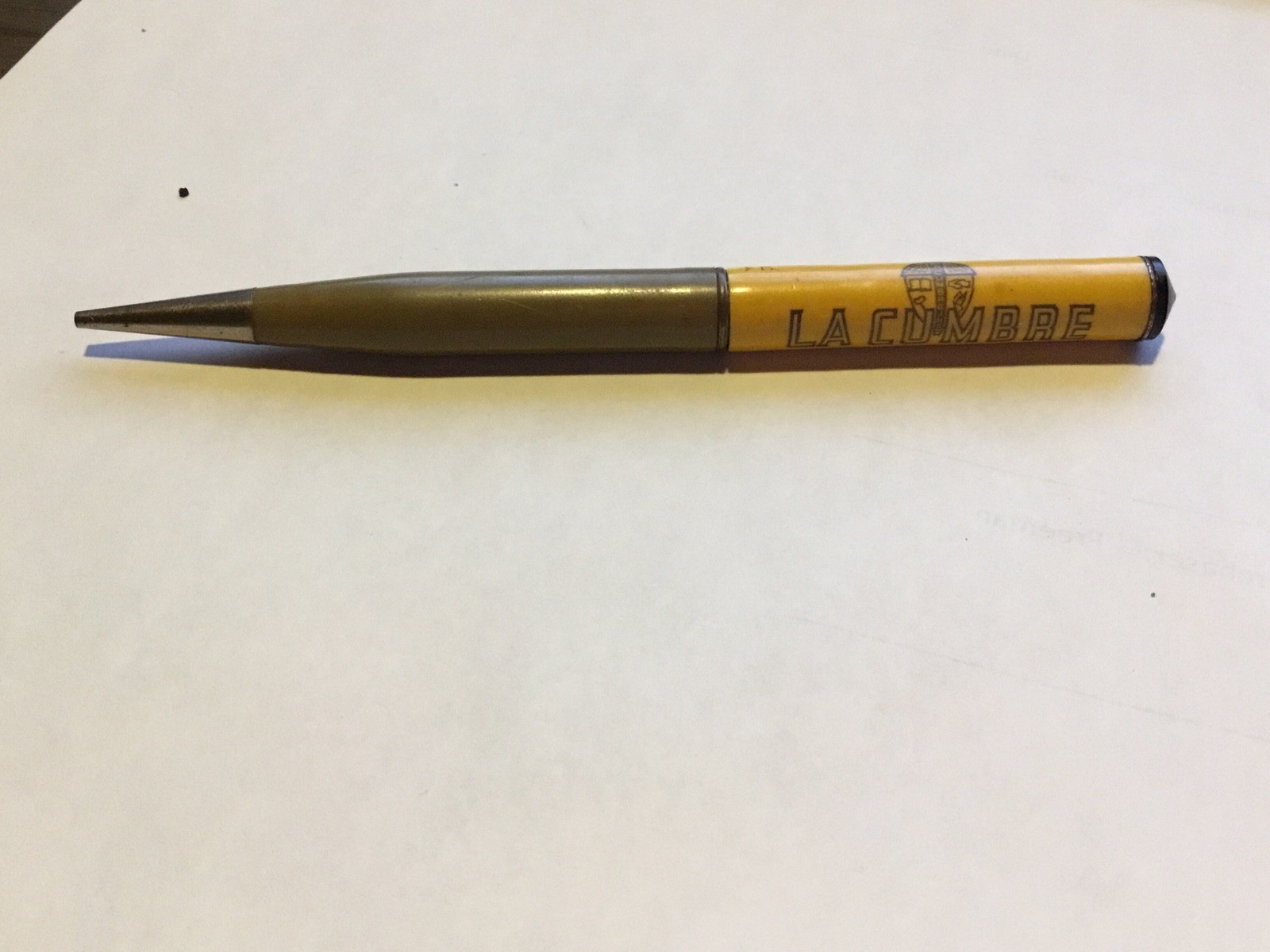 Vintage La Cumbre Santa Barbara CA Advertising Mechanical pencil Ritepoint