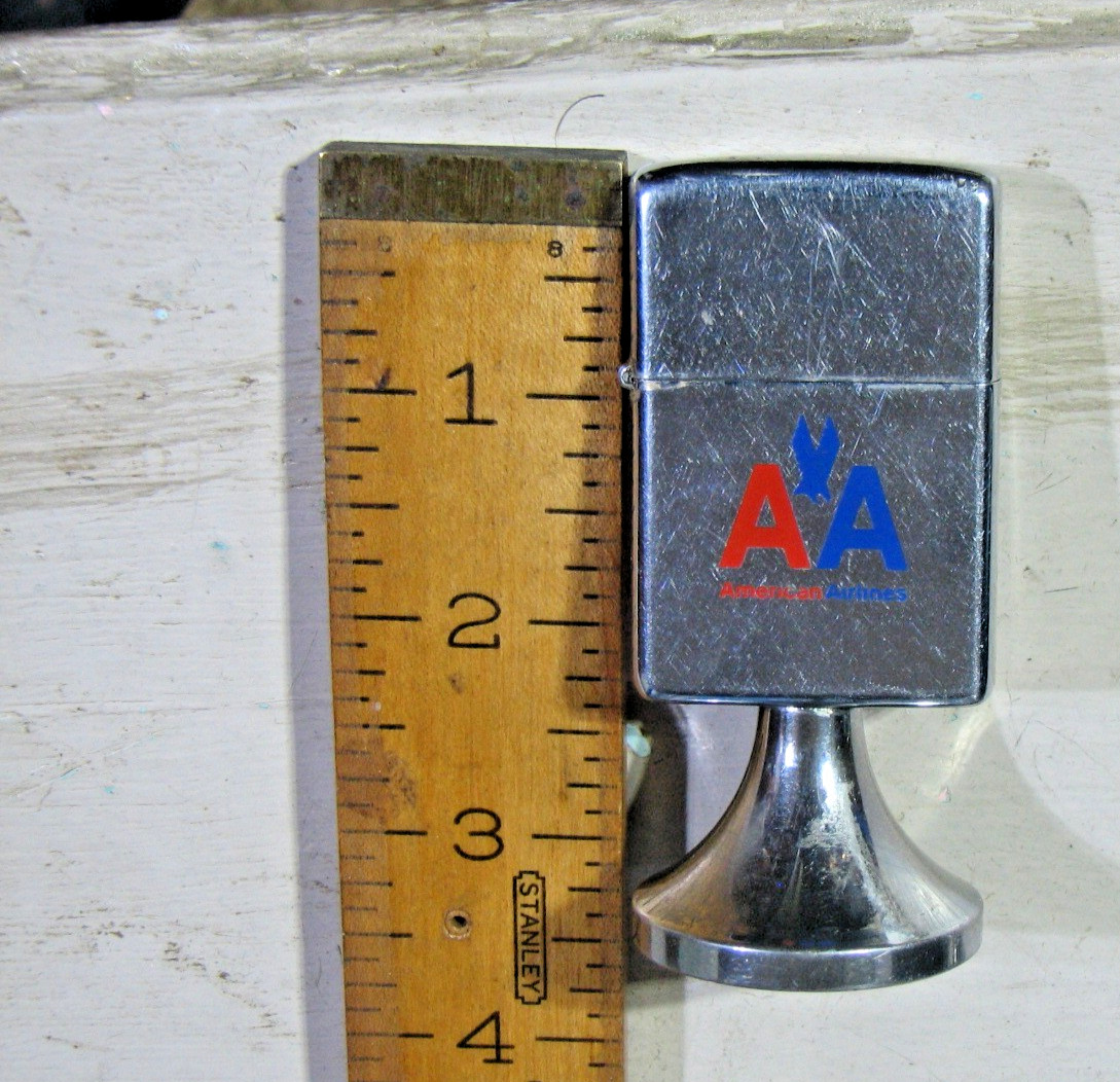 Vintage AA Airlines Zippo Table Lighter