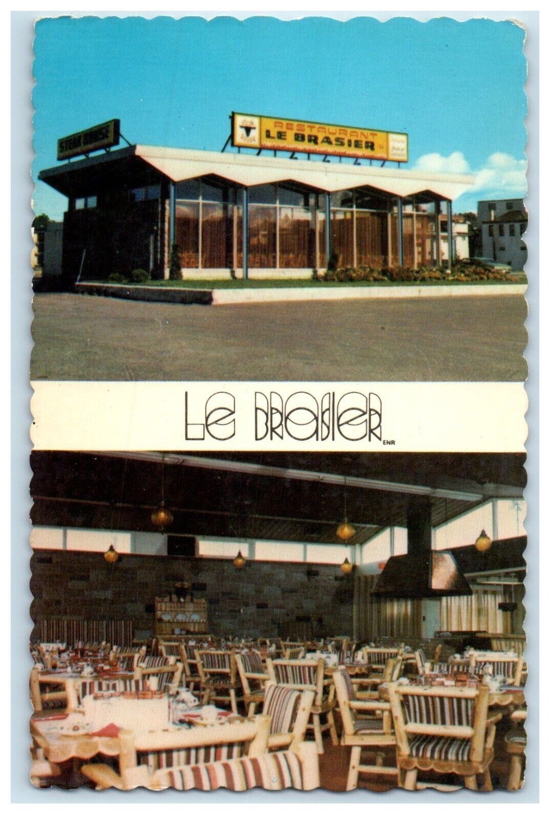 1904 Le Brasier Restaurant Dining Room Rimouski Quebec Canada Antique Postcard 1904 Le Brasier Restaurant Dining Room Rimouski Quebec Canada Antique Postcard
