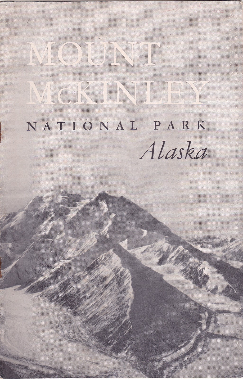 1952 Mount McKinley National Park Map Brochure