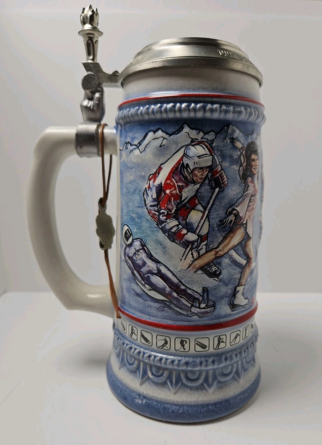 1992 US Winter Olympic Team Anheuser-Busch Ceramic Stein | Made in Germany