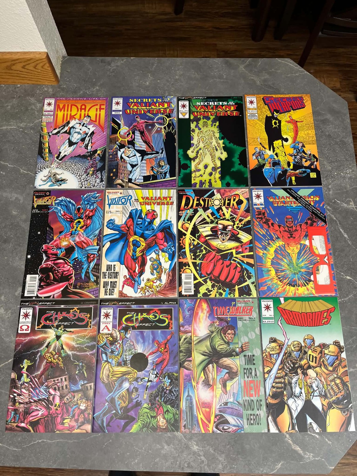 Valiant 12 Comic Lot Destroyer #0 Visitor #1 Chaos Effect Valiant Vision #1
