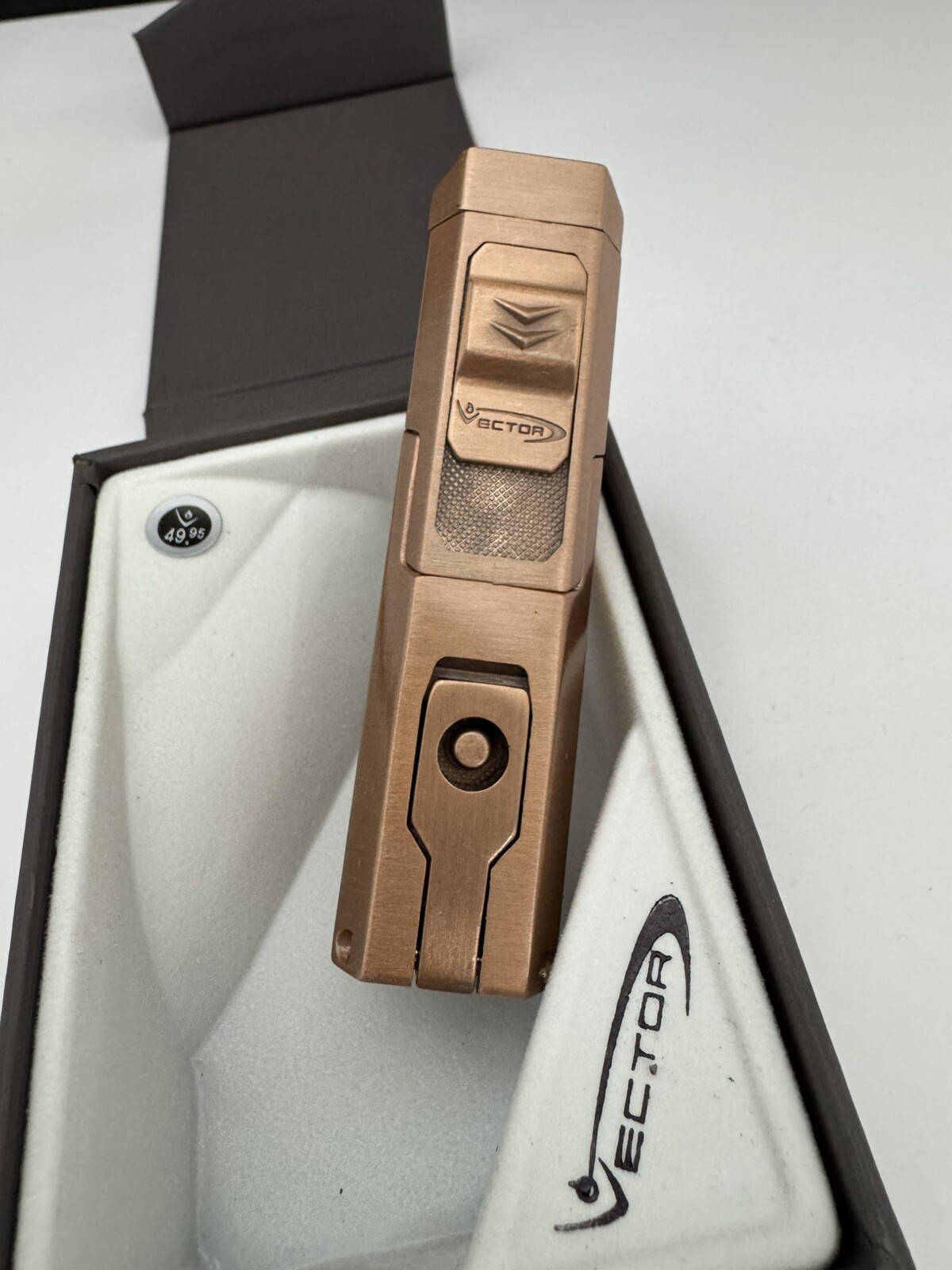 Vector Caliper - Single Large Jet Flame Torch Lighter - Copper - New