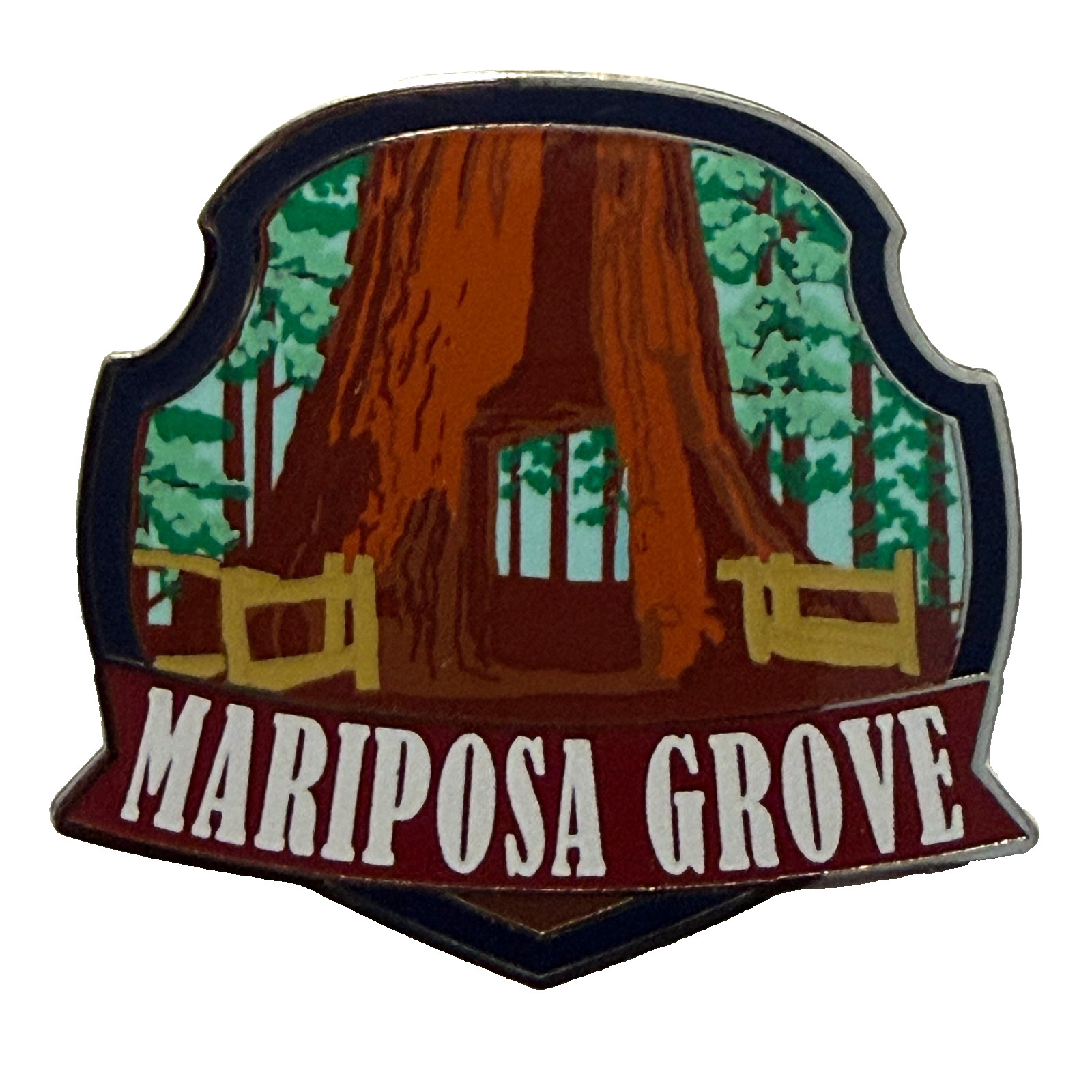 Mariposa Grove Yosemite National Park Enamel Pin Sequoia Souvenir
