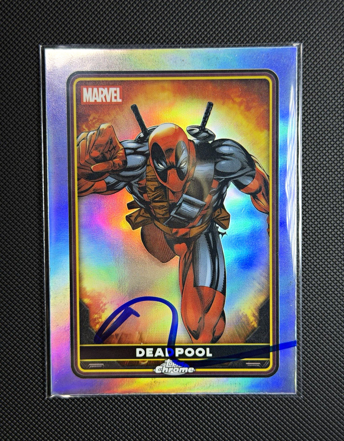 Ryan Reynolds Deadpool Auto Photo Proof 2025 Topps Chrome Marvel Refractor #1