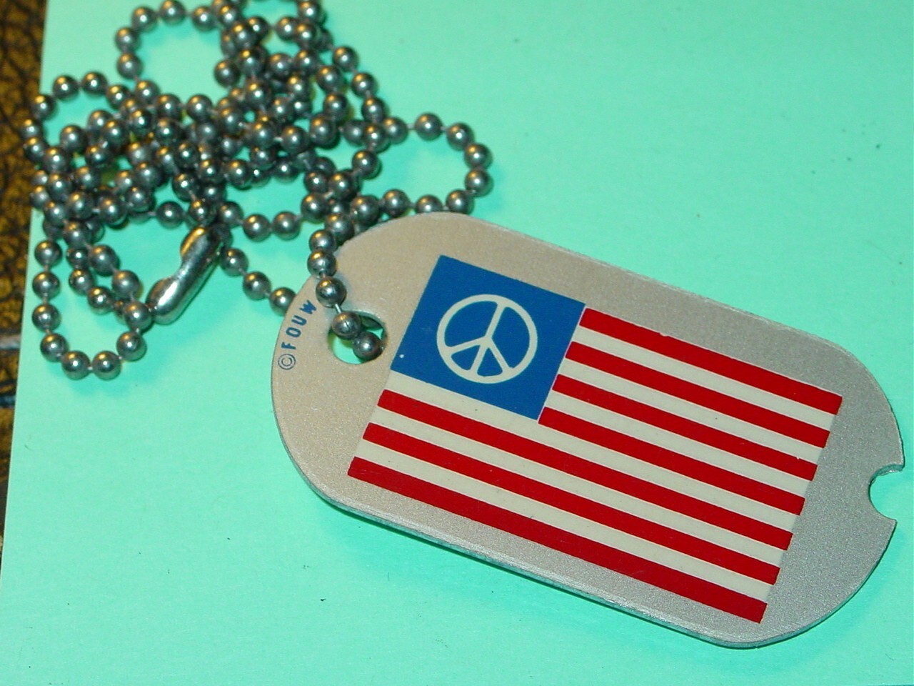 PEACE SIGN US FLAG VINTAGE 1970's HEADSHOP 20