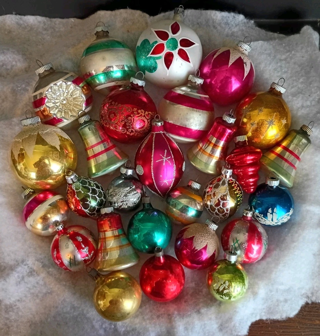 Lot of 27 Vintage Shiny Brite Poland Glass Christmas Tree Ornaments Mixed Lot Lot of 27 Vintage Shiny Brite Poland Glass Christmas Tree Ornaments Mixed Lot