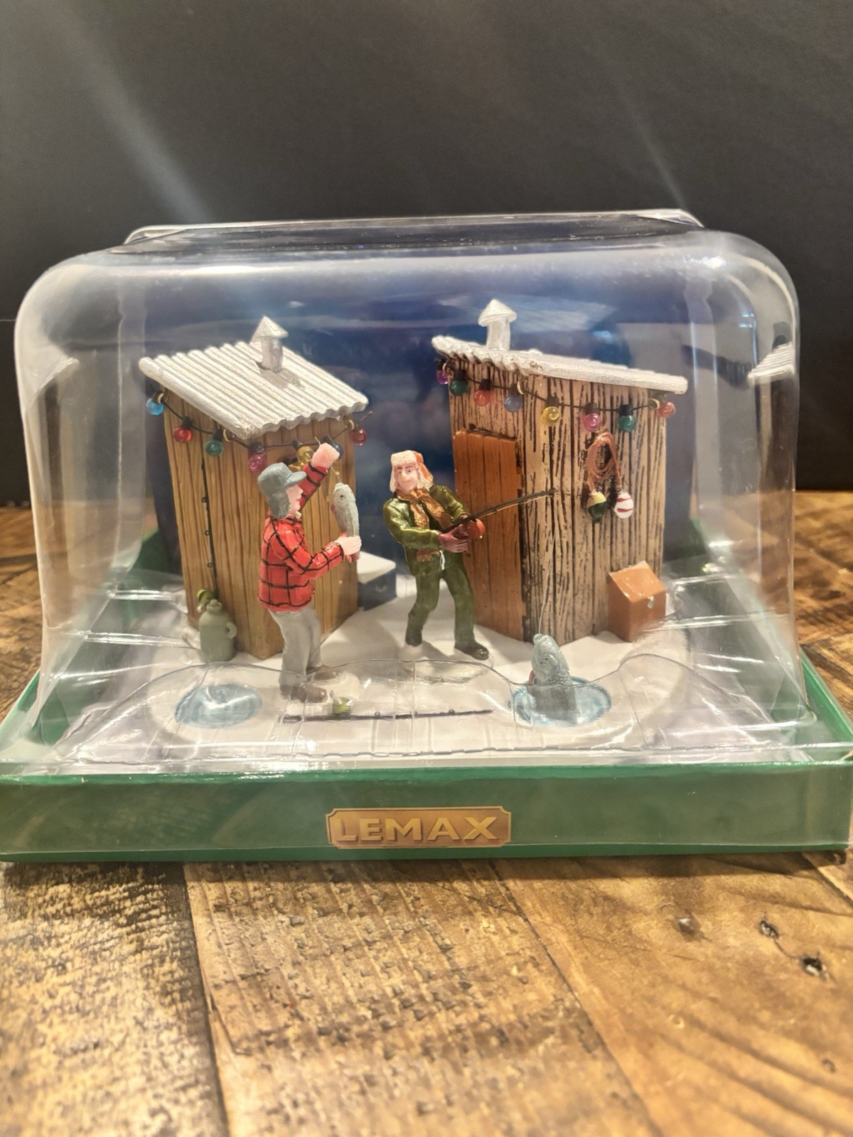 Lemax 2012 Friendly Competition Ice Fishing - New In Box - Christmas