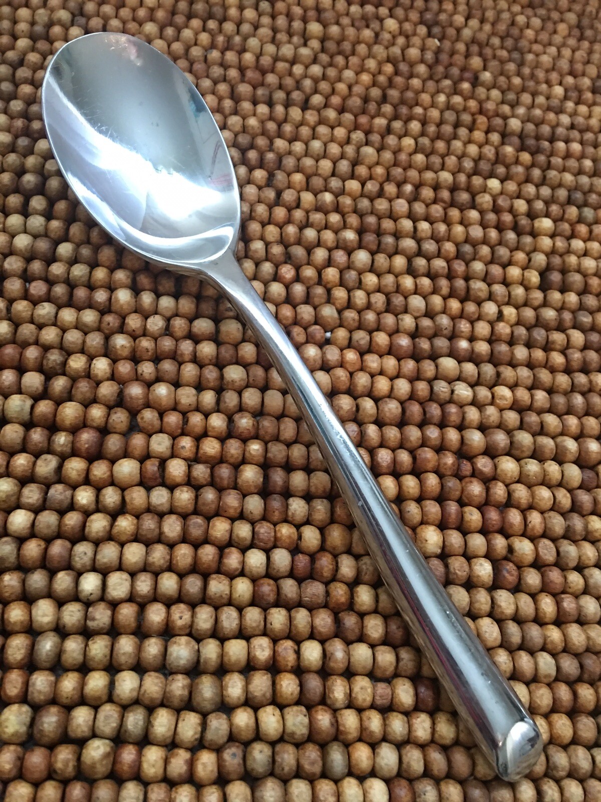 Towle Stainless WAVE Cylinder Angled Tip Glossy PLACE SOUP SPOON 7.25”