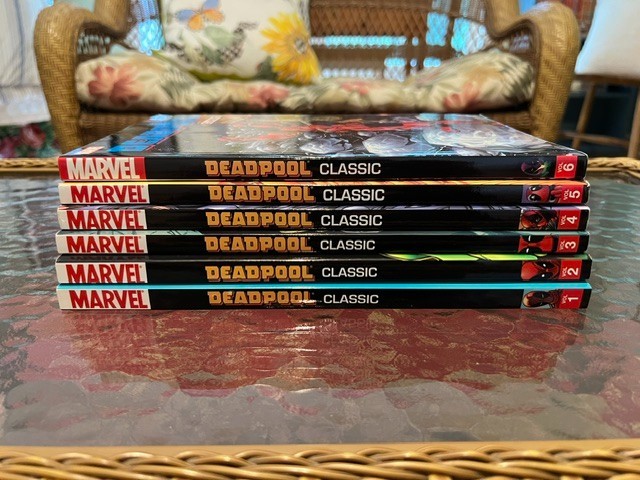 Marvel Deadpool Classic Volumes 1 - 6 Softcover Book Lot