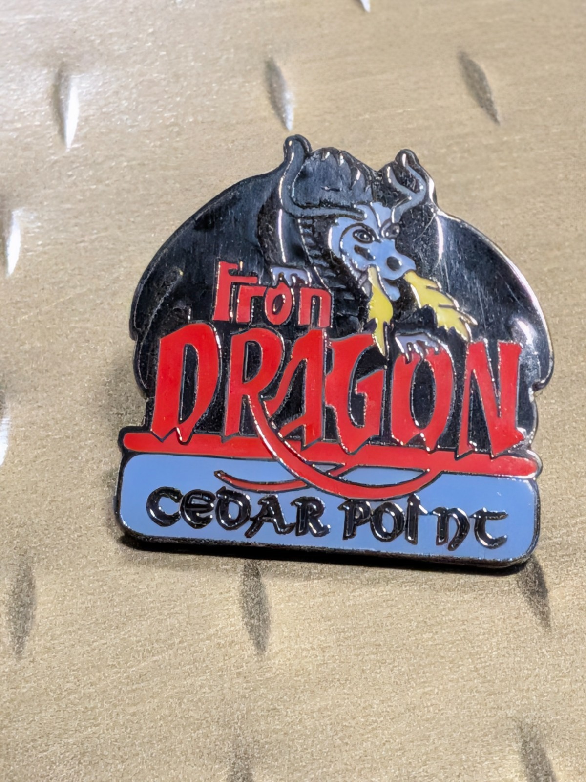 Cedar Point Iron Dragon Pin