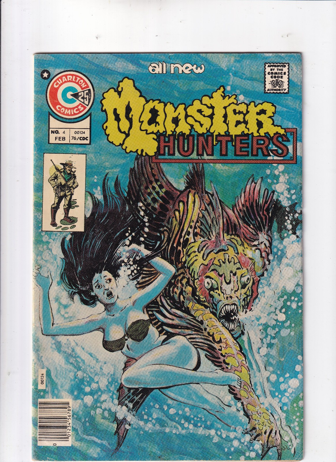 Monster Hunters Vol. 2 #4 Charlton Comics 1976 Tom Sutton cover VG