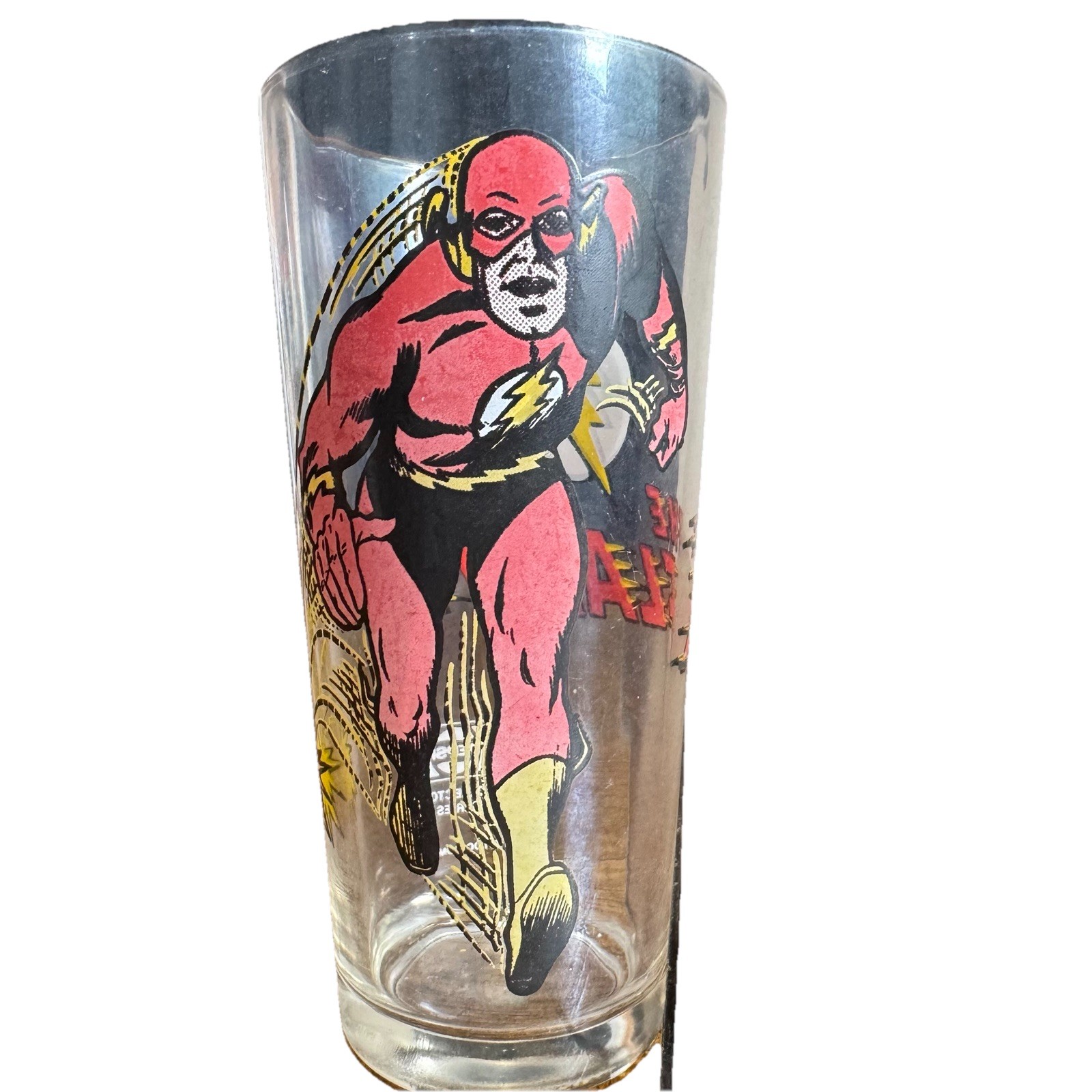 THE FLASH  Pepsi super series 1971 Glass  VINTAGE