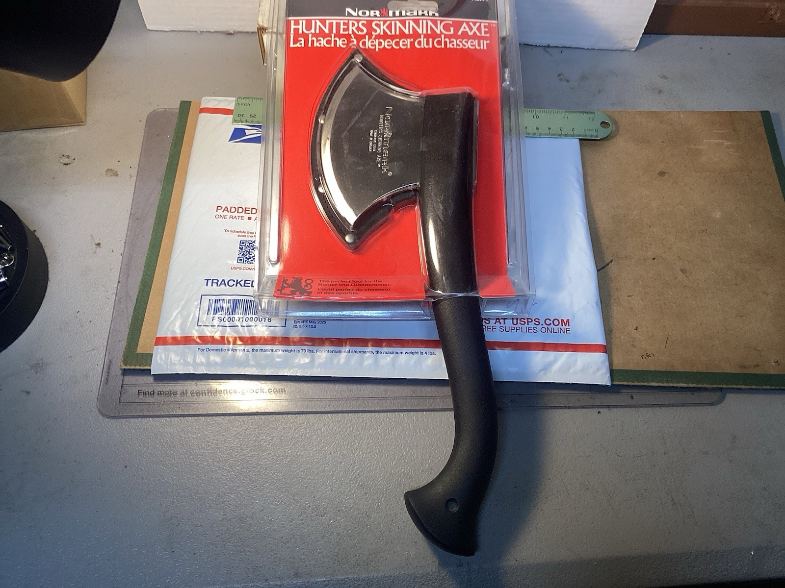 Normark HSA-1 Hunters Skinning Axe Made in Sweden. NOS SEALED IN PACKAGE. 001