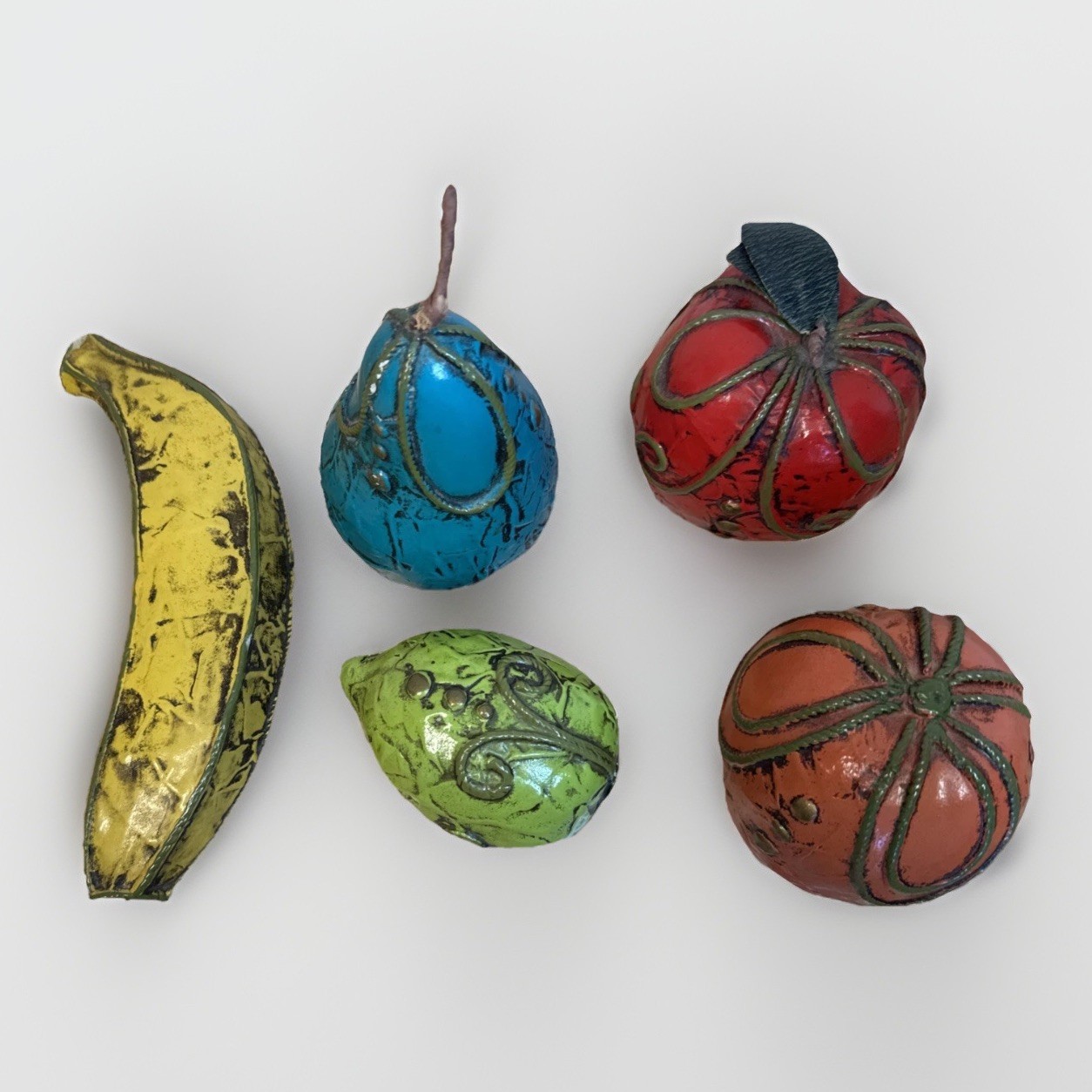 Vintage 1970s Fitz & Floyd Fruit Fantasy FF Paper Mache MCM Decor Japan