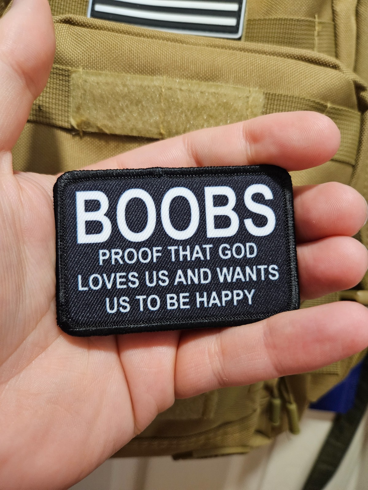 Boobs proof that God loves us and wants us happy meme 2
