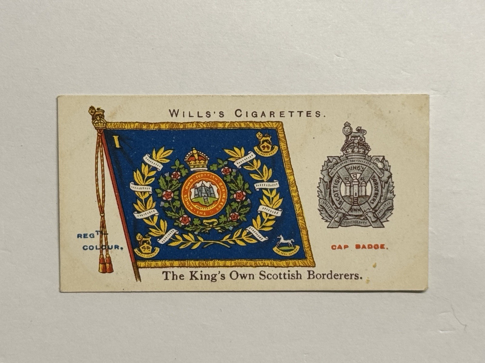 1908-1912 Wills\'s Cigarettes The King\'s Own Scottish Borderers #26 First Series