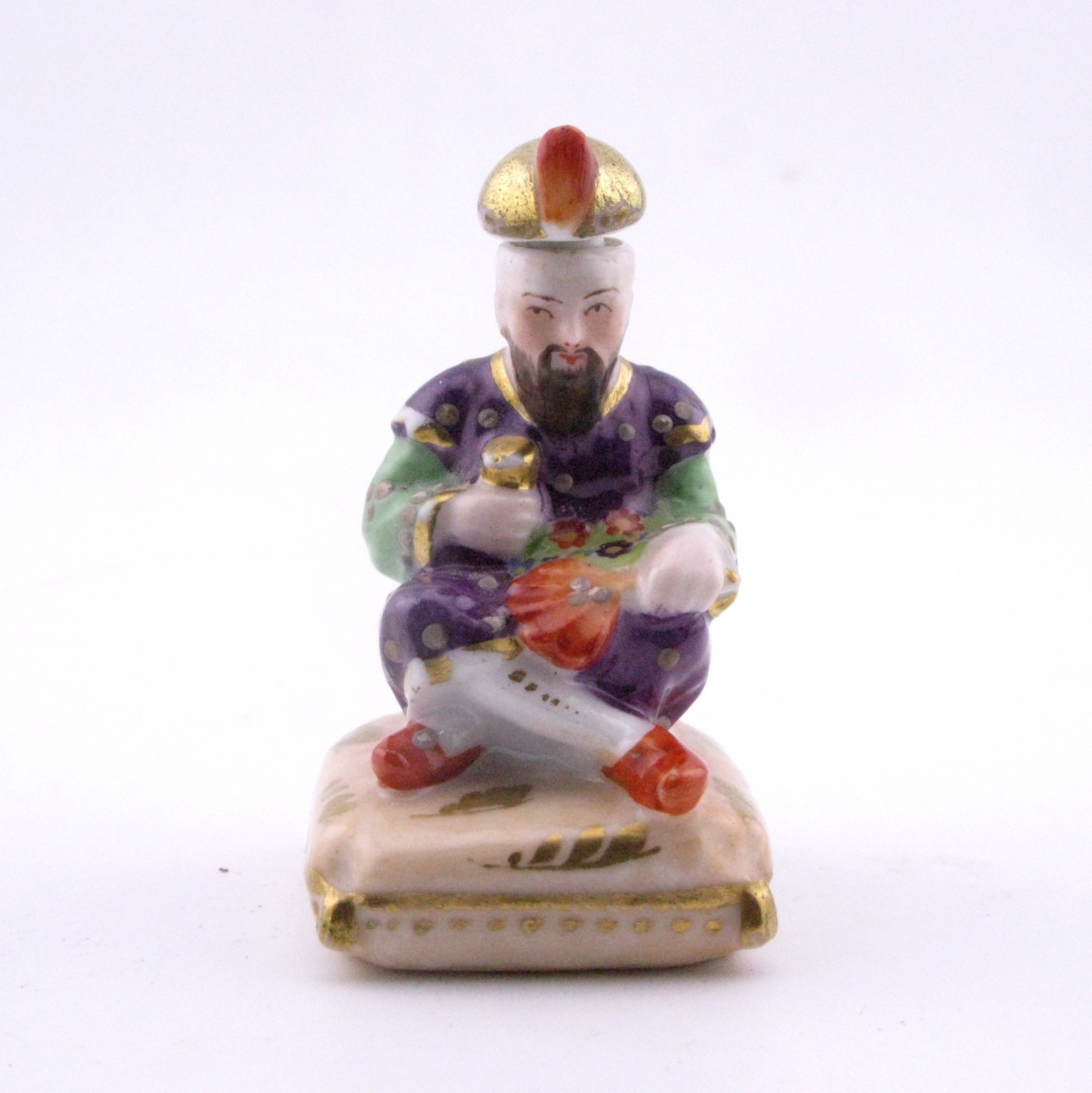 Miniature Porcelain Scent Bottle of an Ottoman, probably Paris, Late C19th