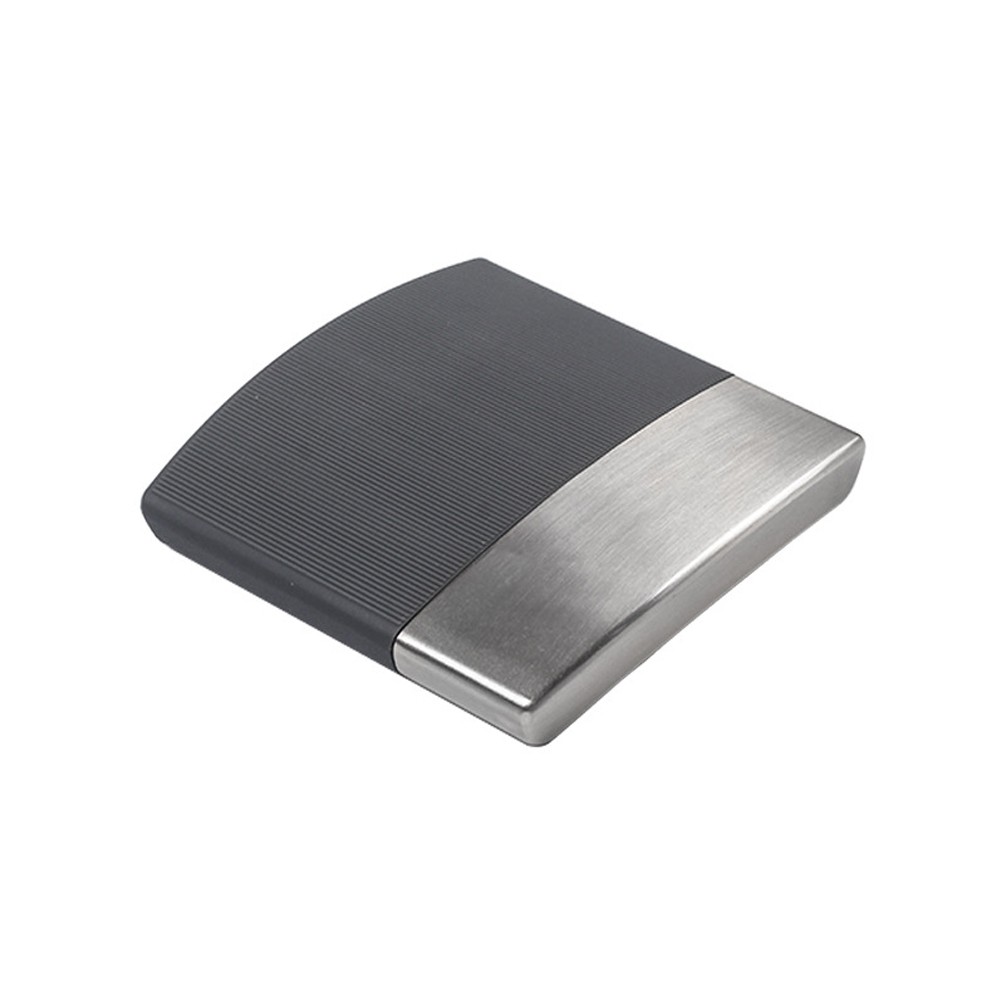 1PC Arched Men\'s Cigarette Case 10 Pack Smoke Control Ultra-thin Stainless Steel
