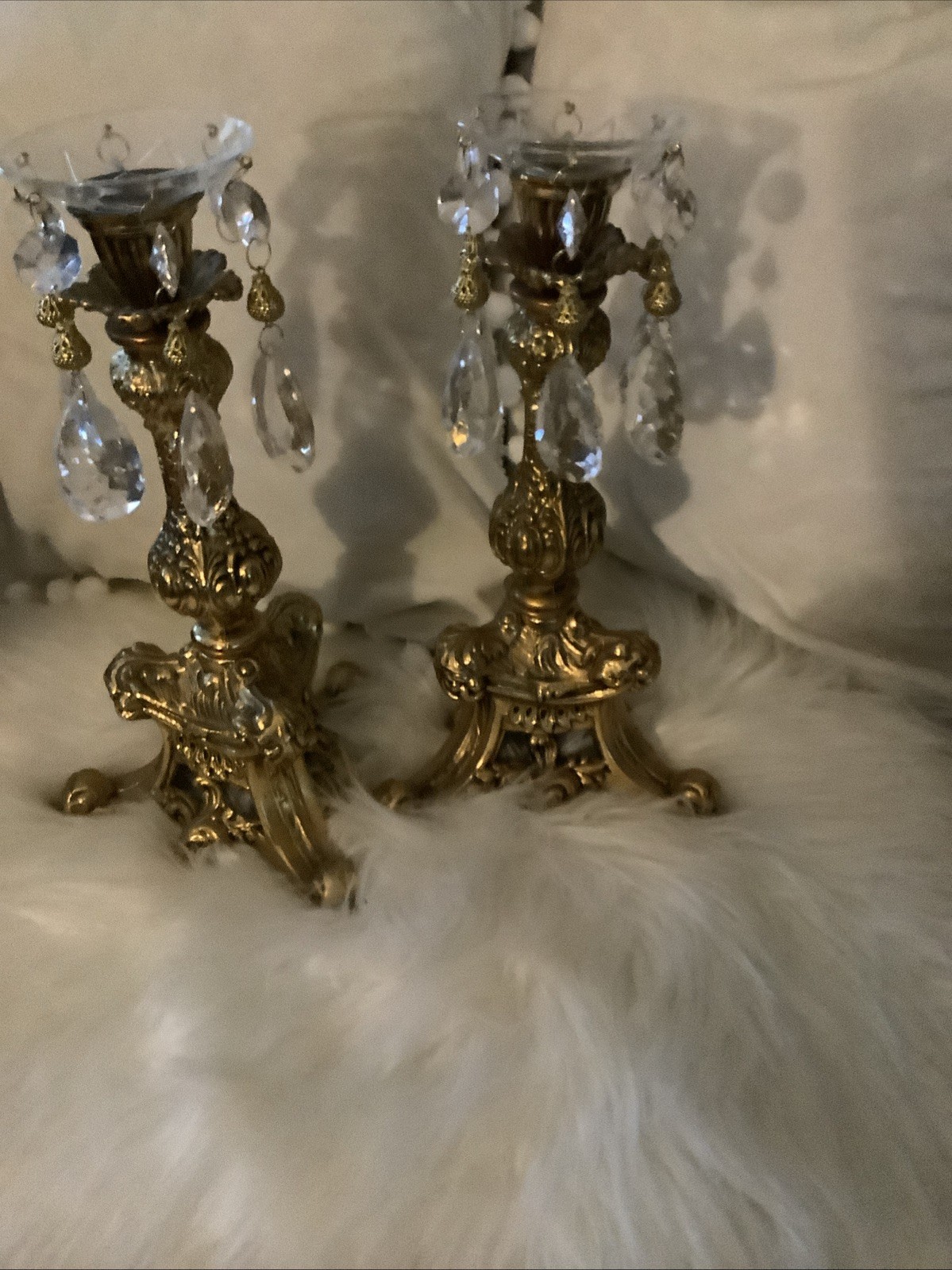 VNG Girandole Hollywood Candleholders Set Of 2, Exc Condition, Marked No. 5217