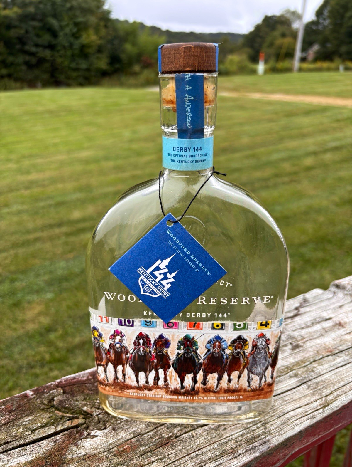 Woodford Reserve Kentucky Derby 144 Keith Anderson decorated Bottle w/ Cork