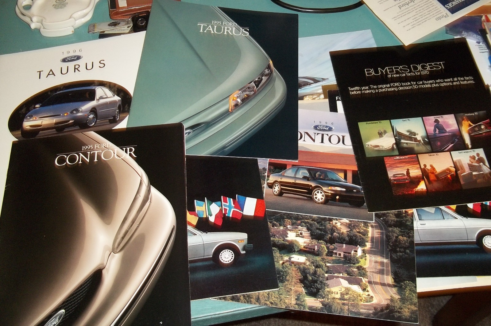 Lot  of  16  Original Ford Dealer Sales Brochures/Ads  1969-1996  EX