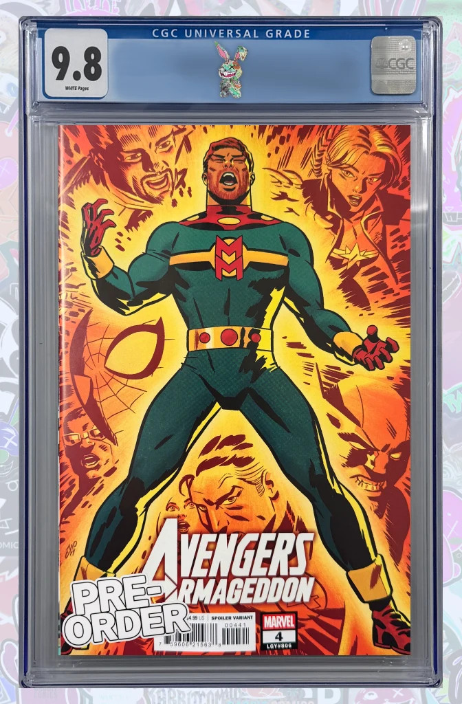 AVENGERS: ARMAGEDDON #4 MICHAEL CHO SPOILER VARIANT | CGC 9.8 | PREORDER