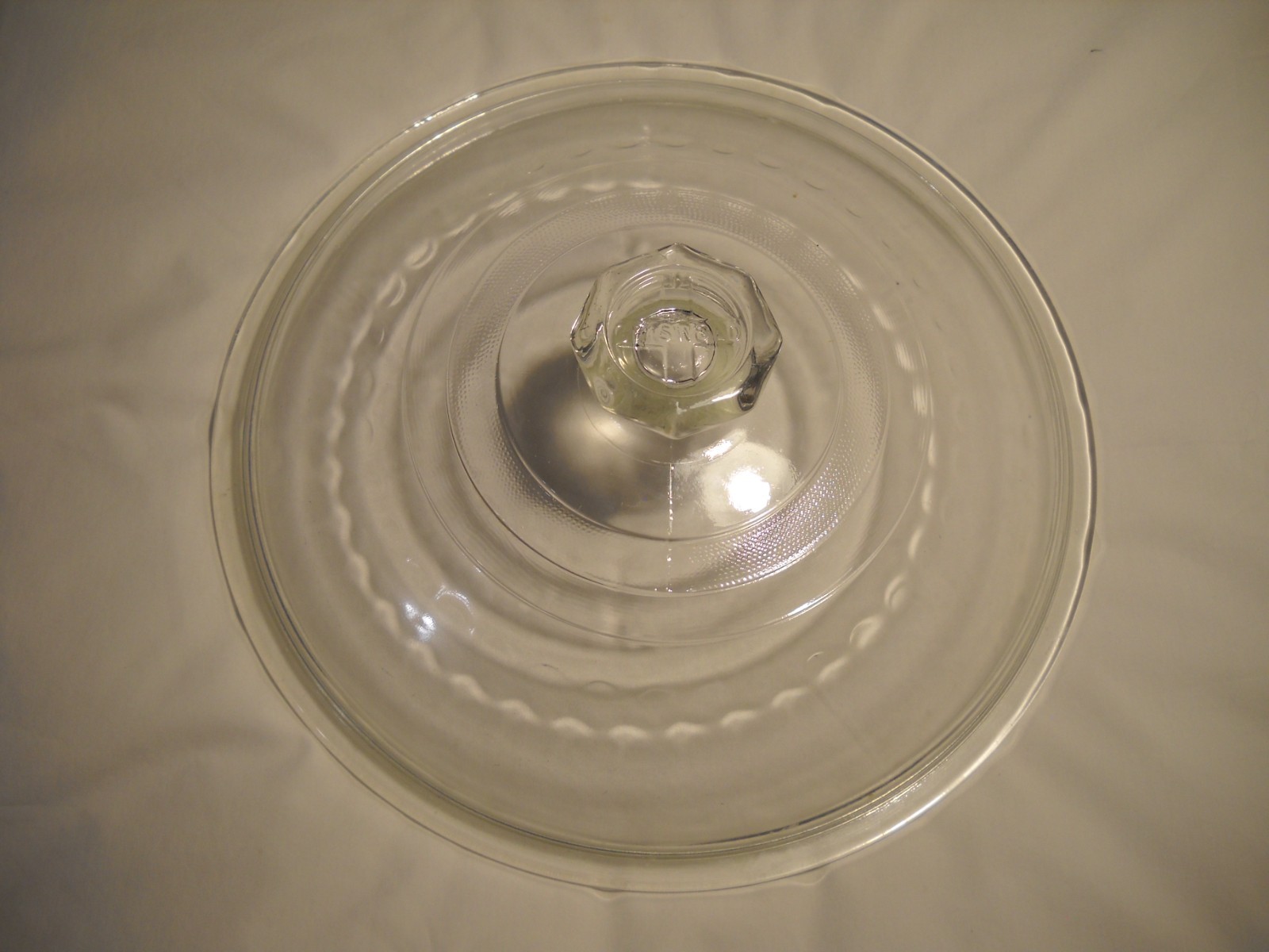 	 Vintage Griswold Glass Skillet Cover With 12” Inch Edge O.D.