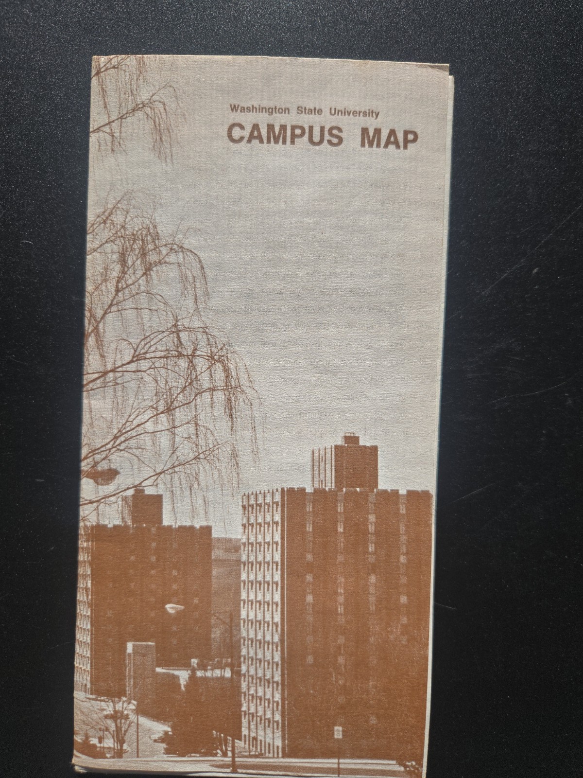 Vintage Washington State University Campus Map Vintage Washington State University Campus Map