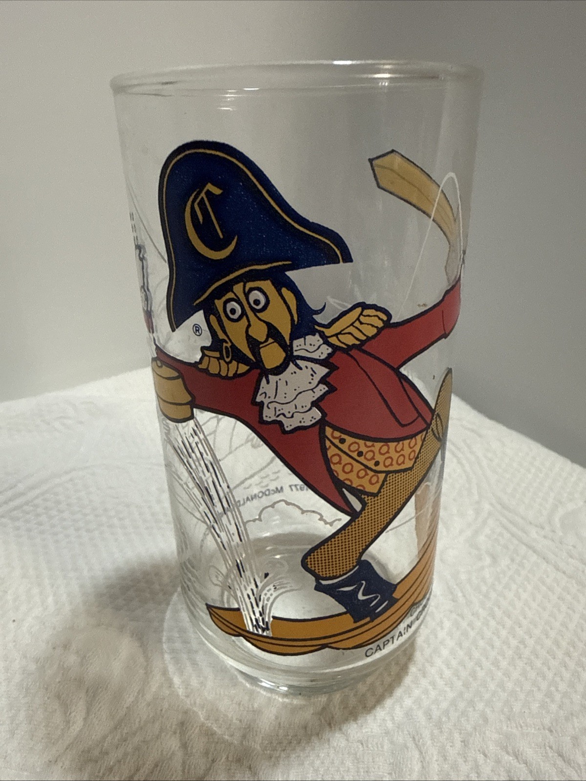 Vintage 1977 McDonald\'s Captain Crook Pirate Glass McDonaldland Libbey 5.75\