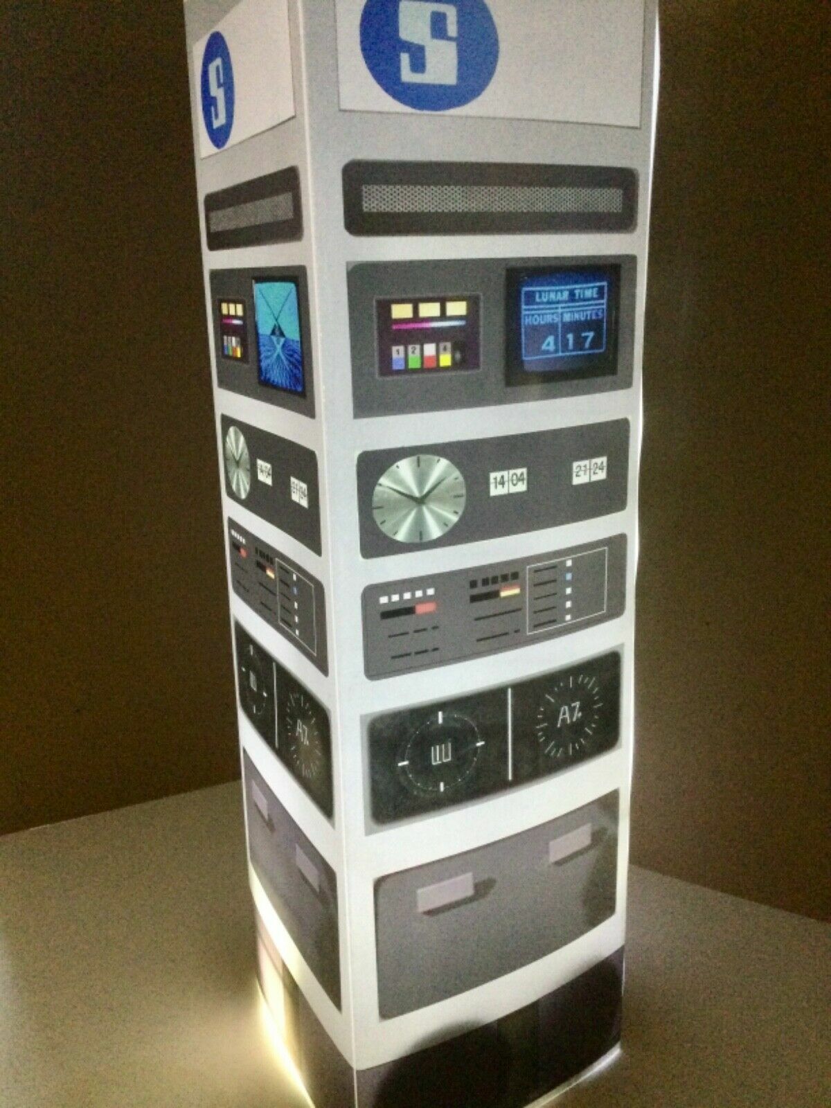 SpAcE 1999 Communication post Prop lamp translight Star Trek space age Yes SpAcE 1999 Communication post Prop lamp translight Star Trek space age Yes