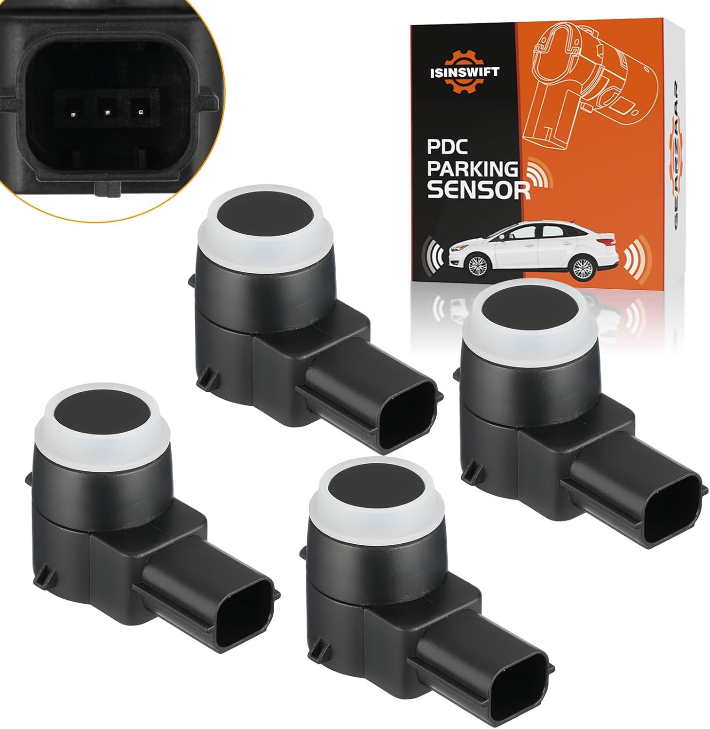 4 Pcs Reverse Backup Parking Sensor Fit for Chevy Cadillac Buick GMC GM Replace 4 Pcs Reverse Backup Parking Sensor Fit for Chevy Cadillac Buick GMC GM Replace