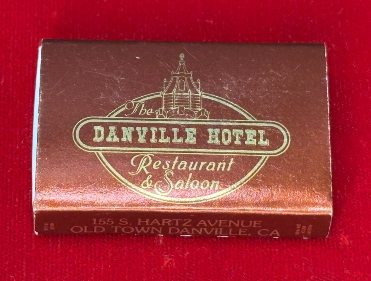 Danville Hotel Restaurant & Saloon Danville CA Vintage Matches, Full Box