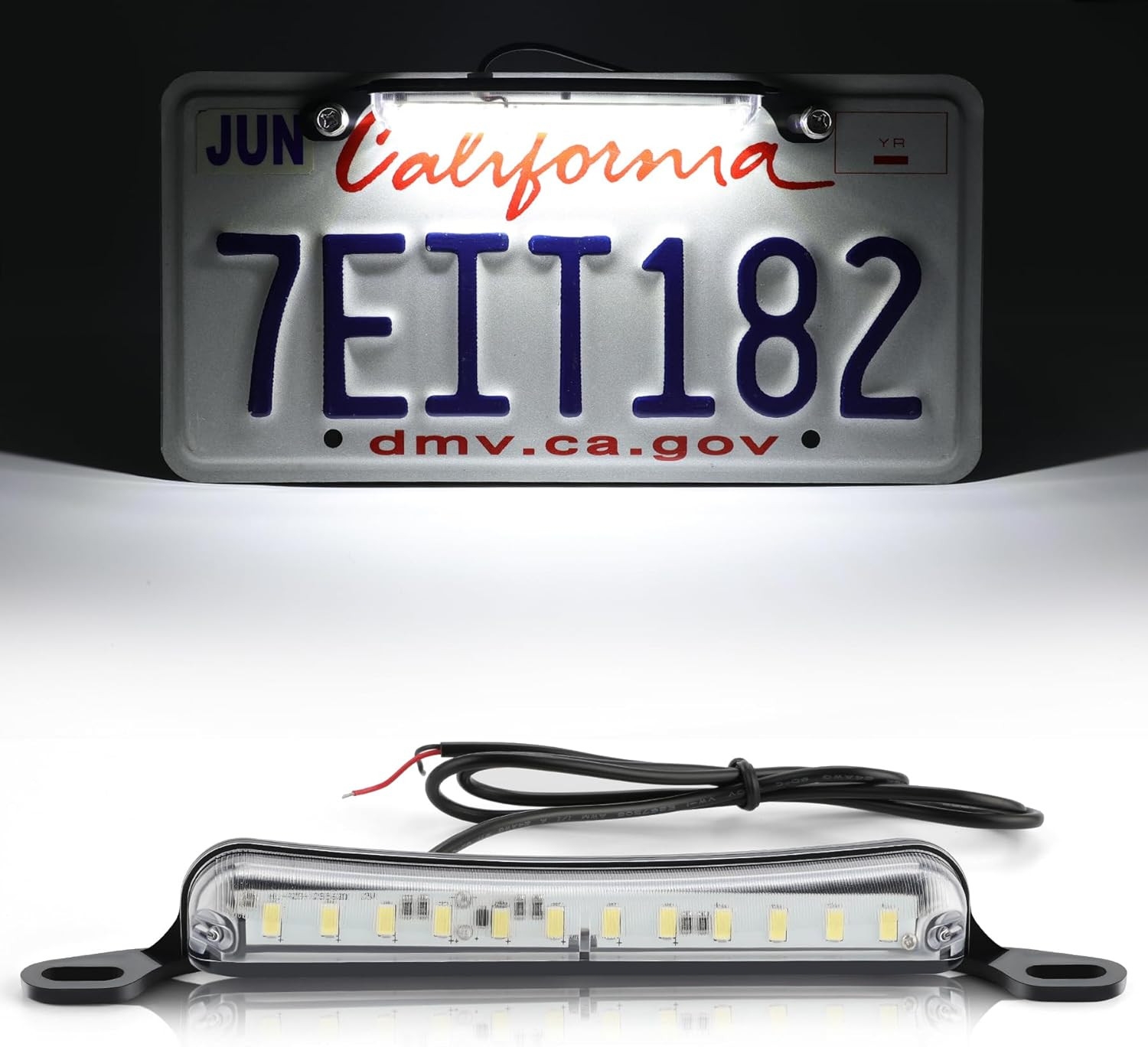 License Plate LED Light, Extremely Bright Assembly for Trailer UTV ATV Truck RV