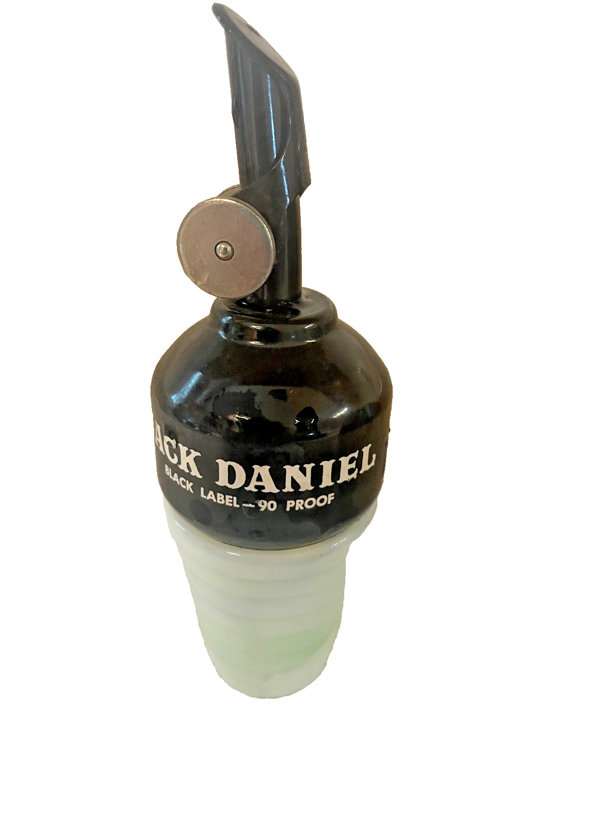 Vintage Metal Jack Daniel’s WHISKEY POURER pour SPOUT Bottle Stopper black label