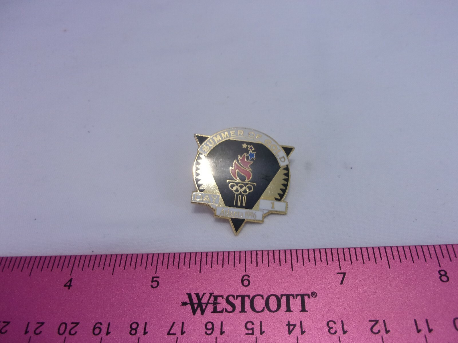 Atlanta Olympic Games 1996 Summer of Gold Day One Pin   