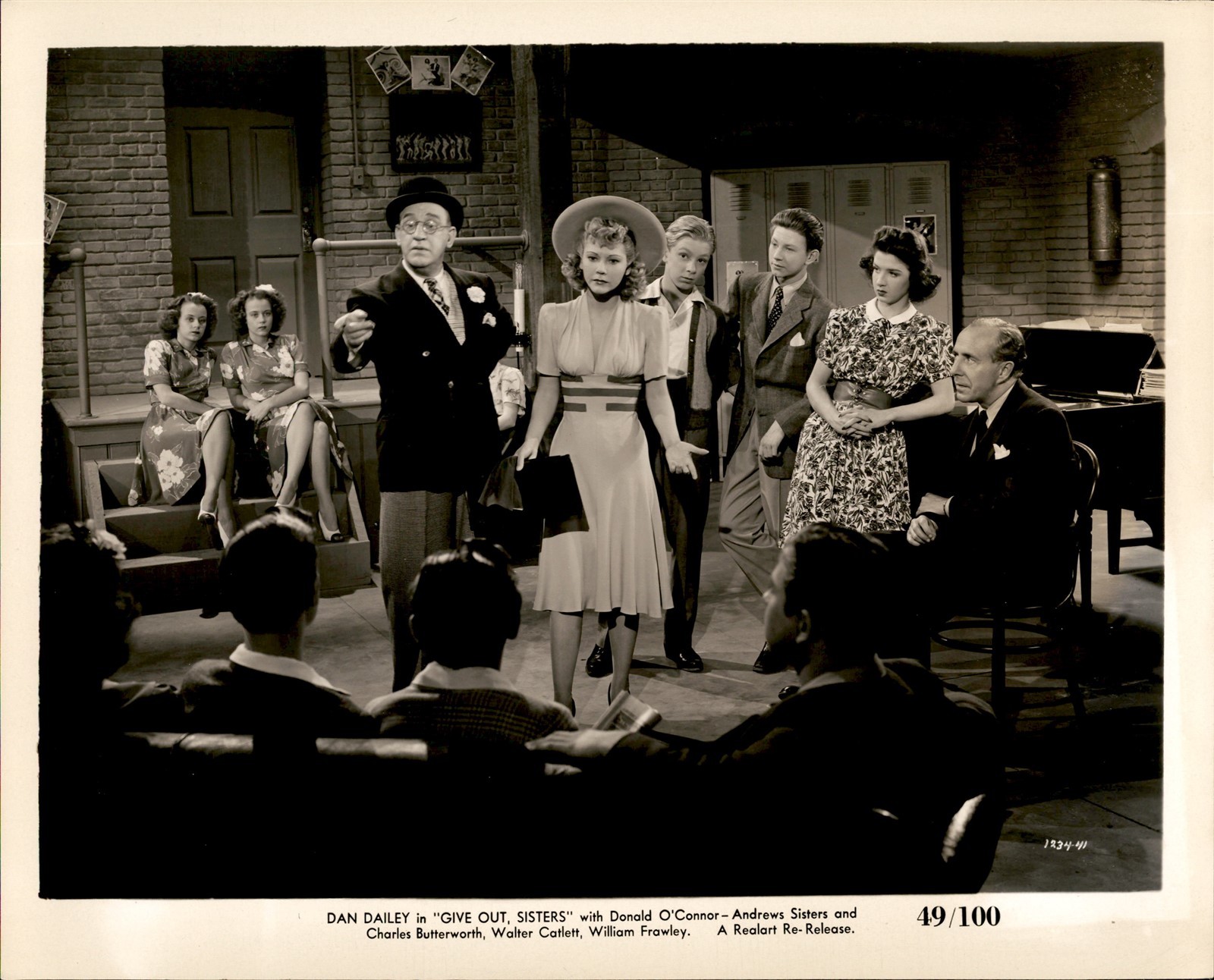 LMPE28 Orig Photo DONALD O\'CONNOR PEGGY RYAN DAN DAILEY 1942 GIVE OUT, SISTERS LMPE28 Orig Photo DONALD O\'CONNOR PEGGY RYAN DAN DAILEY 1942 GIVE OUT, SISTERS