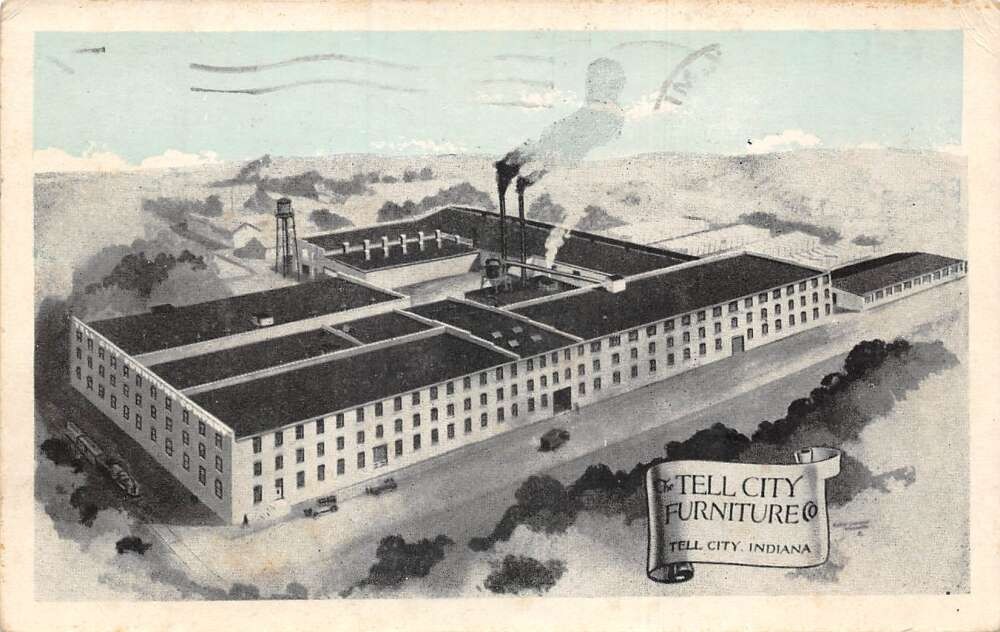 Tell City Indiana Tell City Furniture Factory Vintage Postcard AA73478