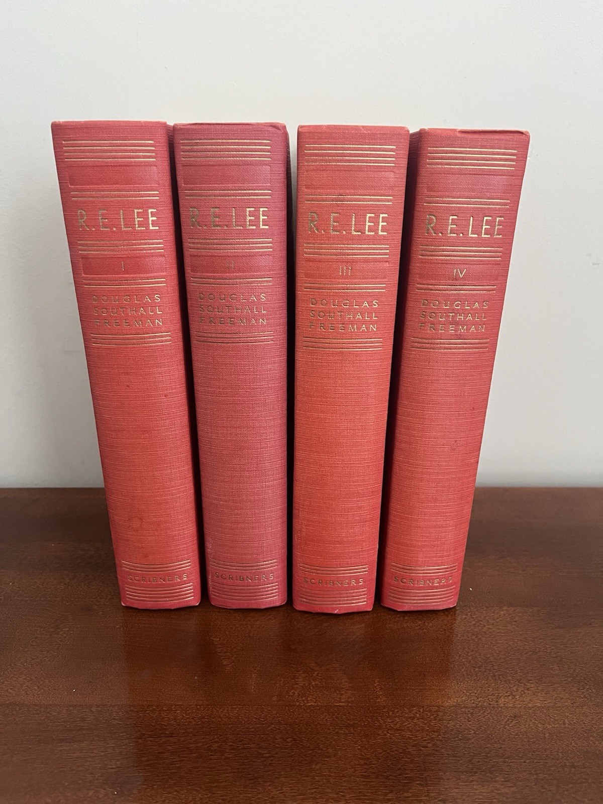 BIOGRAPHY OF ROBERT E. LEE 1935 VOLUMES 1-4 *EXCELLENT CONDITION*