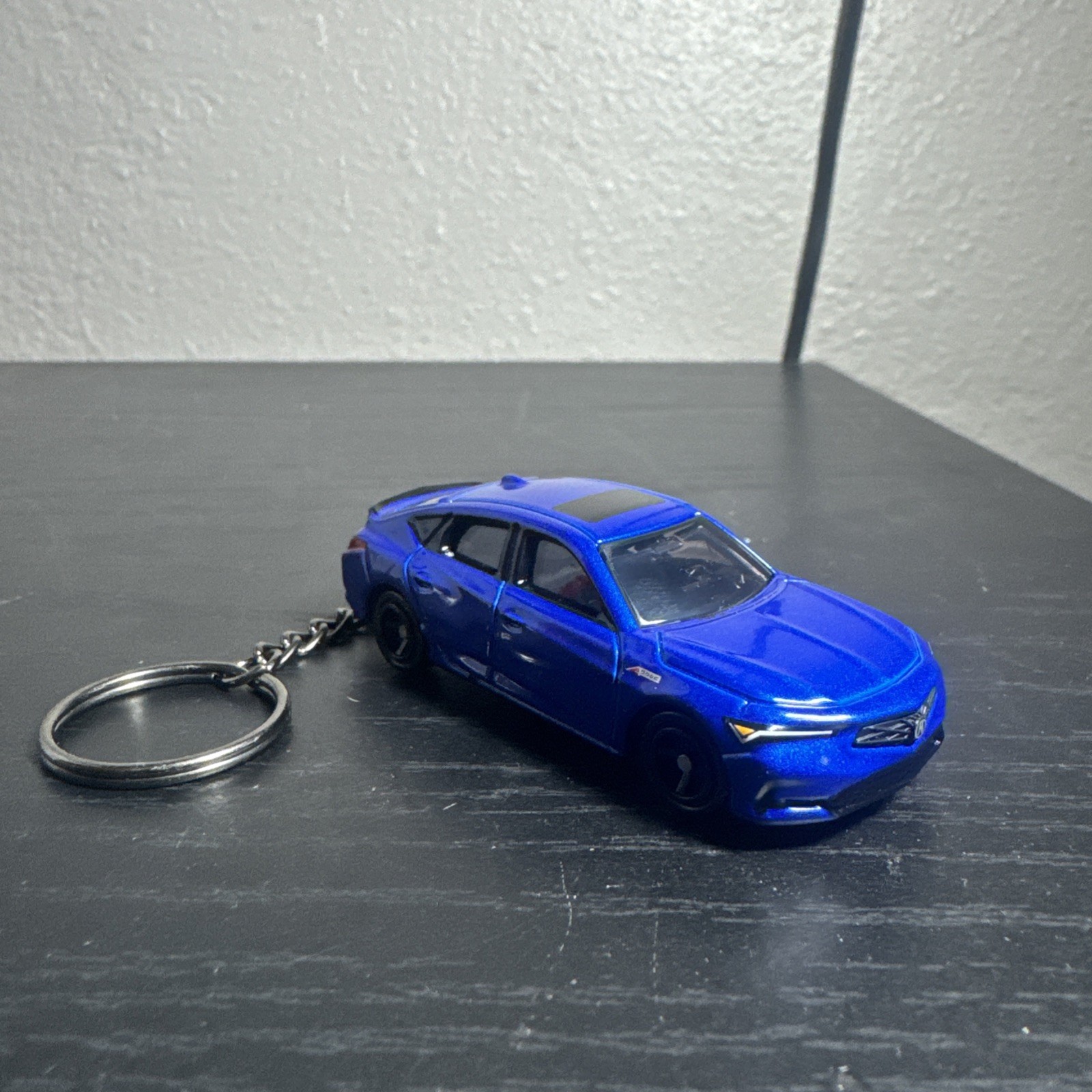 Acura Integra 2023 Blue Keychain 1:64 Diecast Gift A-spec