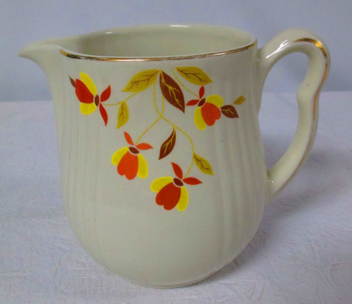 Vintage Hall's Superior Quality Kitchenware Autumn Leaf Pitcher 6 Vintage Hall's Superior Quality Kitchenware Autumn Leaf Pitcher 6