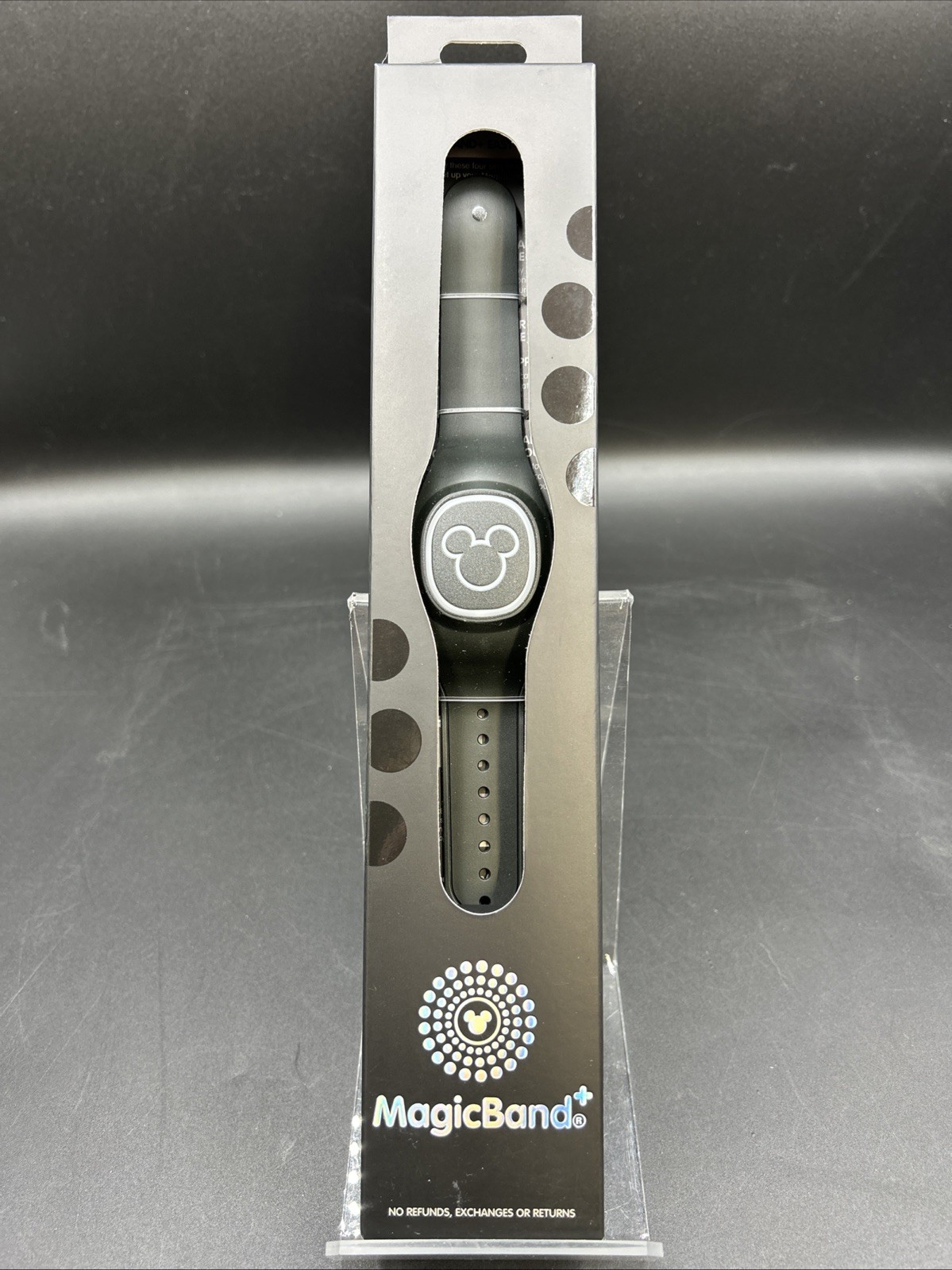 Disney Parks MagicBand+ SOLID BLACK Mickey Mouse Magic Band Plus